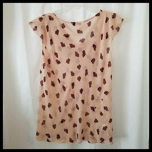 CAbi Tops - CAbi 981 Ruffle Leaf Print Top CAbi Tops - CAbi 981 Ruffle Leaf Print Top